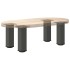 Patas para mesa de centro 4 uds acero antracita 42-44