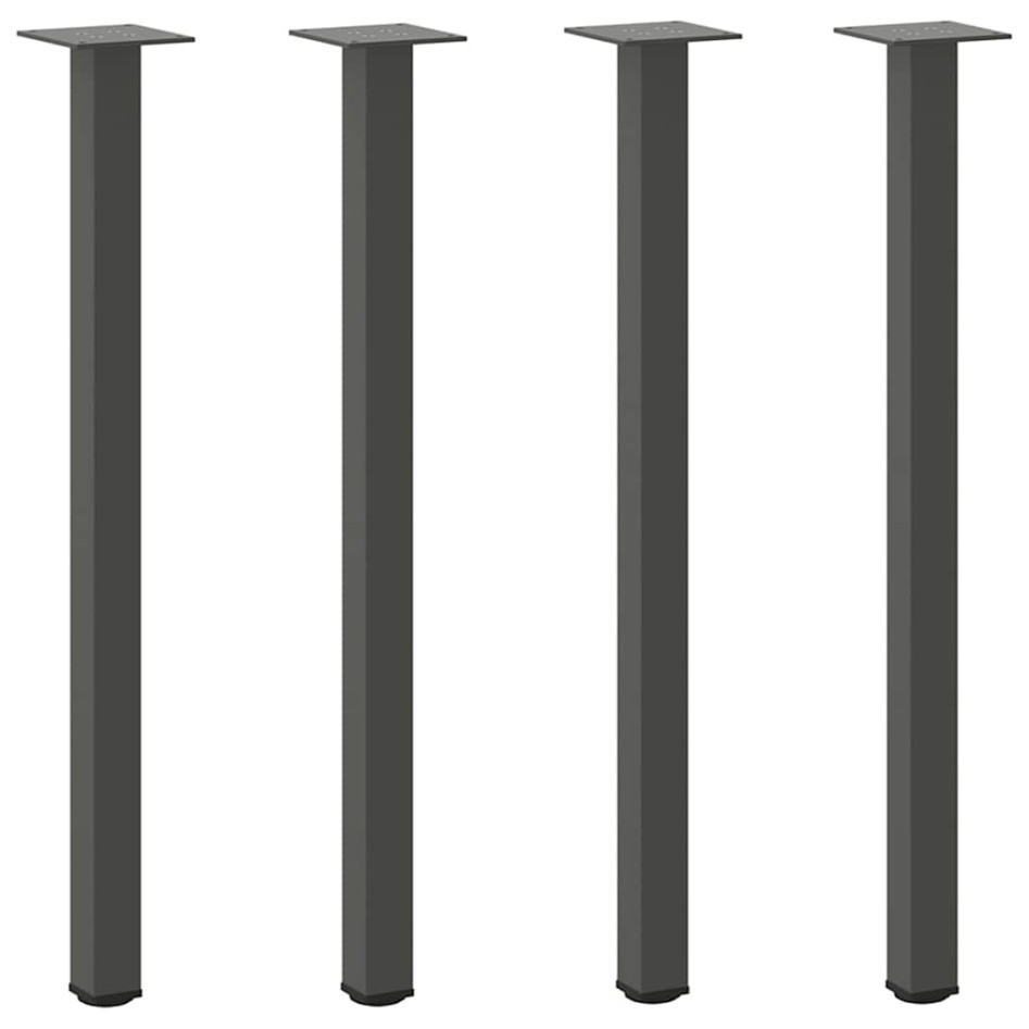 Patas para mesa de centro 4 uds acero antracita 72-74