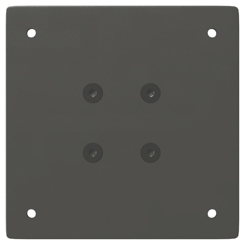 Patas para mesa de centro 4 uds acero antracita 72-74