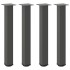 Patas para mesa de centro 4 uds acero antracita 72-74