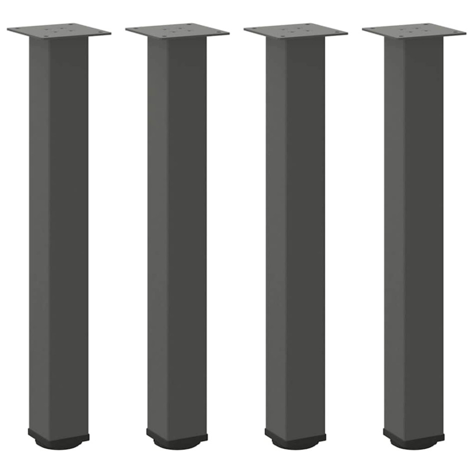 Patas para mesa de centro 4 uds acero antracita 72-74