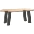 Patas para mesa de centro 4 uds acero antracita 30