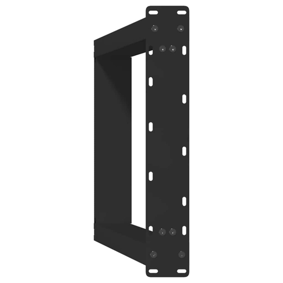 Patas para mesa comedor forma U 2uds acero negro 60x(72-73)