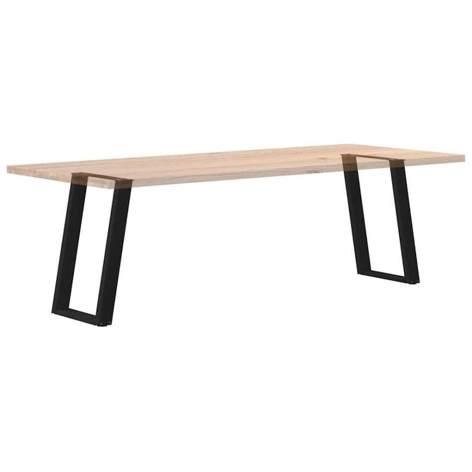 Patas para mesa comedor forma U 2uds acero negro 60x(72-73)