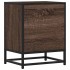 Mesitas noche 2 uds madera ingeniería marrón roble 40x31x50