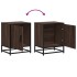 Mesitas noche 2 uds madera ingeniería marrón roble 40x31x50
