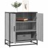 Aparador madera ingeniería y metal gris Sonoma 68x35x76
