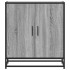 Aparador madera ingeniería y metal gris Sonoma 68x35x76