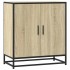 Aparador madera ingeniería y metal roble Sonoma 68x35x76