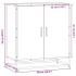 Aparador madera ingeniería y metal roble Sonoma 68x35x76