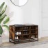 Banco zapatero madera de ingeniería roble ahumado 84x40x53,5