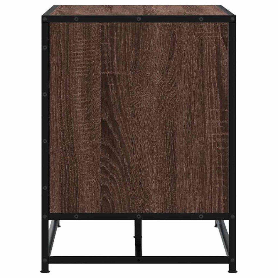 Banco zapatero madera de ingeniería marrón roble 84x40x53,5