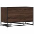 Banco zapatero madera de ingeniería marrón roble 84x40x53,5