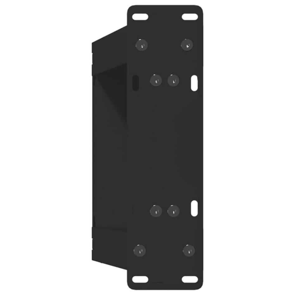 Patas de mesa de centro forma U 2uds acero negro 30x(30-31)