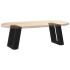 Patas de mesa de centro forma U 2uds acero negro 30x(30-31)