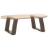 Patas de mesa centro forma U 2uds acero natural 40x(30-31)
