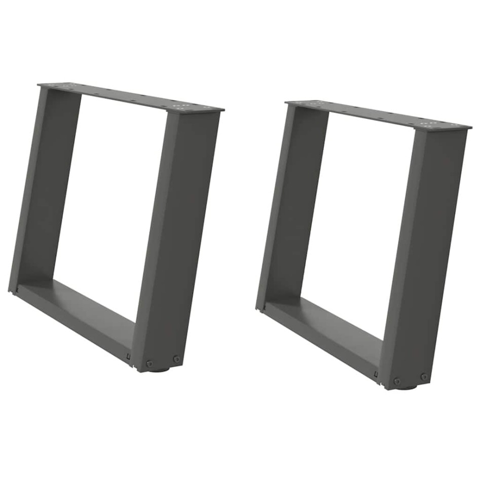 Patas para mesa de centro en forma de U 2 uds antracita