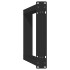 Patas de mesa consola en forma U 2 uds acero negro