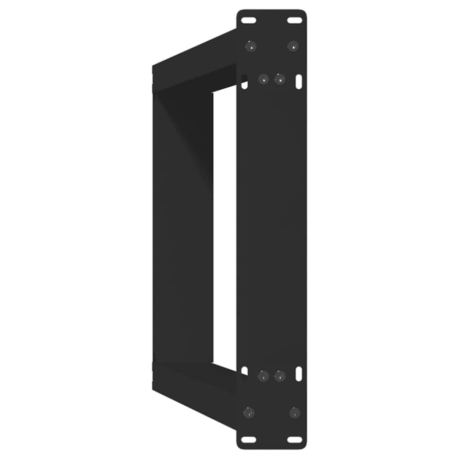 Patas de mesa consola en forma U 2 uds acero negro