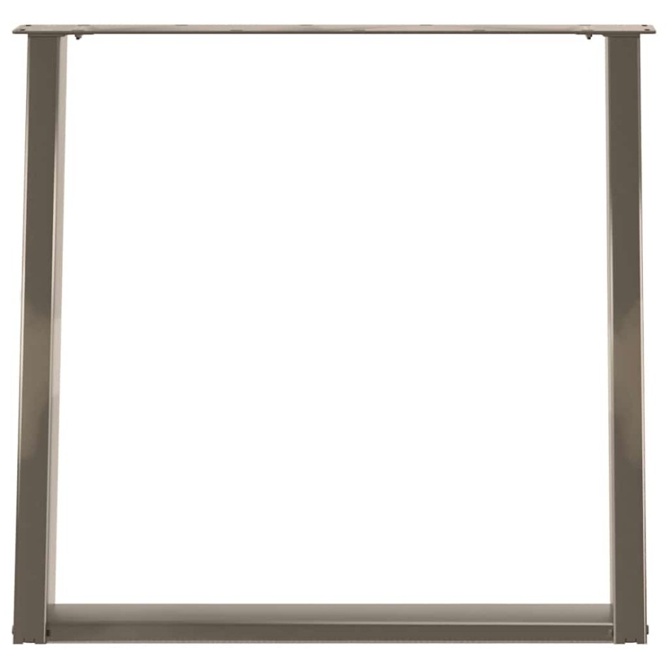 Patas para mesa comedor forma U 2uds acero natural