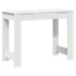 Escritorio de madera contrachapada blanco 100x45x75