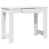 Escritorio de madera contrachapada blanco 100x45x75