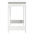 Escritorio de madera contrachapada blanco 100x45x75