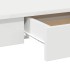 Escritorio de madera contrachapada blanco 100x45x75