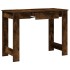 Escritorio de madera contrachapada roble ahumado 100x45x75