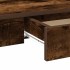 Escritorio de madera contrachapada roble ahumado 100x45x75