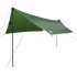 Lona de camping impermeable verde 460x305x210