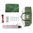 Lona de camping impermeable verde 460x305x210