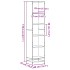 Estantería madera ingeniería gris sonoma 40x35x170,5