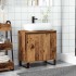 Armario de baño madera de ingeniería envejecida 58x33x60