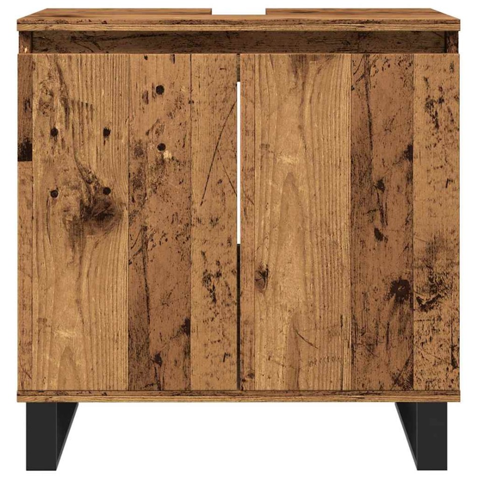Armario de baño madera de ingeniería envejecida 58x33x60