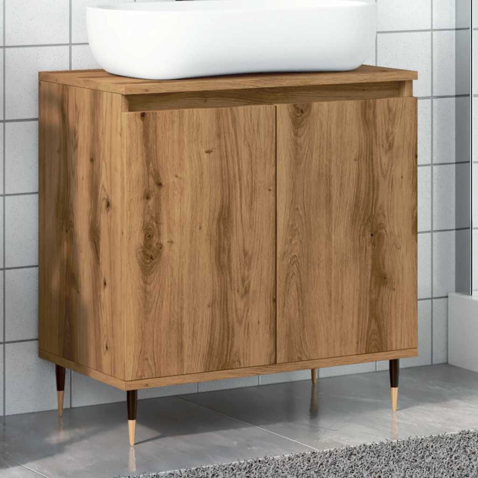 Armario de baño madera de ingeniería roble artisan 58x33x60