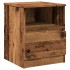 Mesitas de noche 2 uds madera ingeniería envejecida 40x40x50