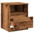 Mesitas de noche 2 uds madera ingeniería envejecida 40x40x50