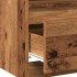 Mesitas de noche 2 uds madera ingeniería envejecida 40x40x50