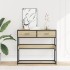 Mesa consola de madera de ingeniería roble Sonoma 90x35x80