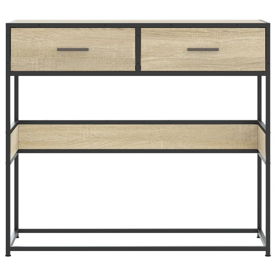 Mesa consola de madera de ingeniería roble Sonoma 90x35x80