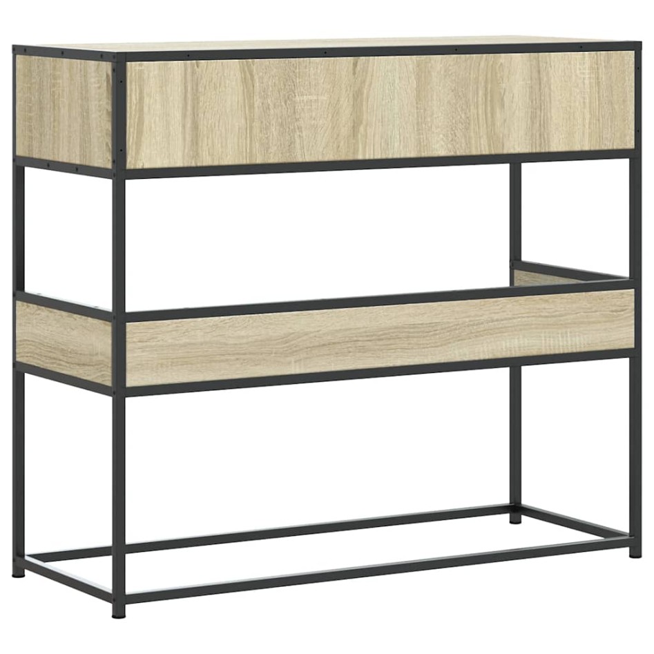 Mesa consola de madera de ingeniería roble Sonoma 90x35x80