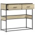 Mesa consola de madera de ingeniería roble Sonoma 90x35x80
