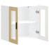 Armario de pared para cocina puerta cristal Porto roble