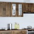 Armario de pared para cocina puerta cristal Porto roble