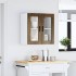 Armario de pared para cocina puerta cristal Porto roble