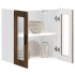 Armario de pared para cocina puerta cristal Porto roble