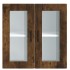 Armario de pared para cocina puerta cristal Porto roble