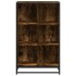 Estantería madera de ingeniería roble ahumado 65,5x33x107,5