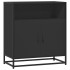 Aparador de madera de ingeniería negro 68x35x76
